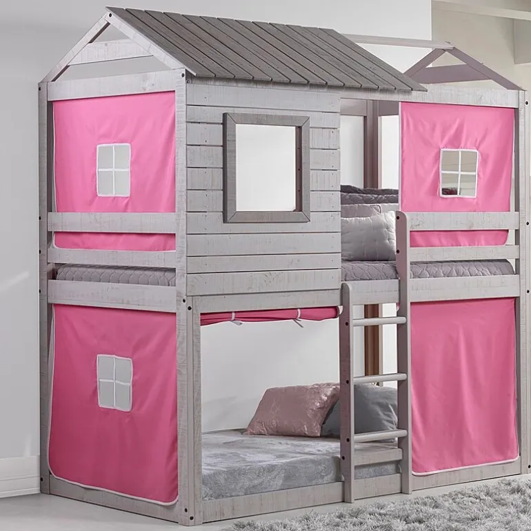 Deer Blind Twin over Twin Bunkbed with Tent