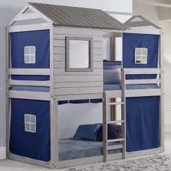 Deer Blind Twin over Twin Bunkbed with Tent