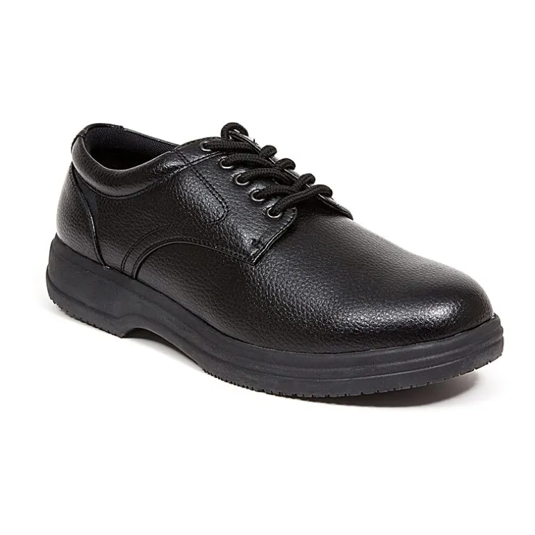 Deer Stags Ds Service Mens Round Closed Toe Oxford Shoes