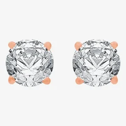 Deluxe Collection 1 CT. T.W. Natural White Diamond 14K Gold 5.2mm Stud Earrings