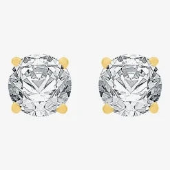 Deluxe Collection 1 CT. T.W. Natural White Diamond 14K Gold 5.2mm Stud Earrings