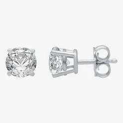 Deluxe Collection 1 CT. T.W. Natural White Diamond 14K Gold 5.2mm Stud Earrings