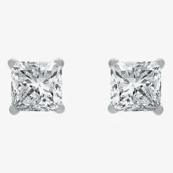 Deluxe Collection 1 CT. T.W. Natural White Diamond 14K Gold 5.2mm Stud Earrings