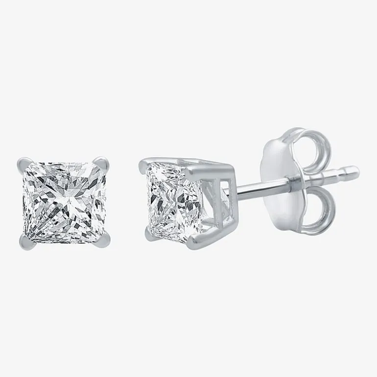 Deluxe Collection 1 CT. T.W. Natural White Diamond 14K Gold 5.2mm Stud Earrings