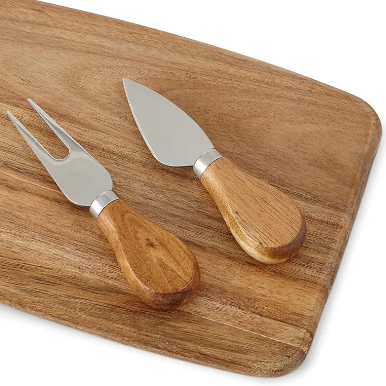 Denmark 3-pc. Wood Cheese Board and Knife Set