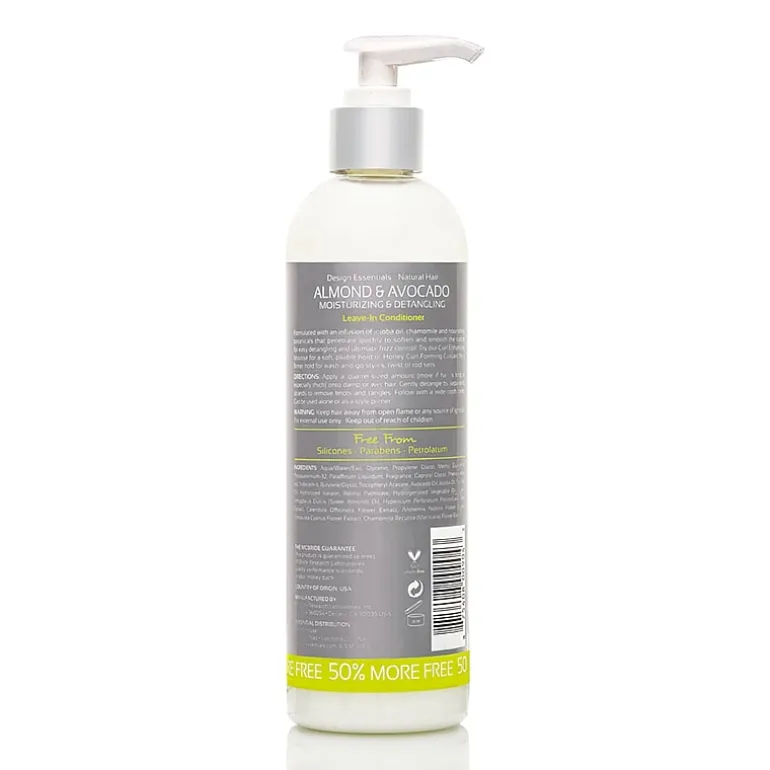 Design Essentials Almond & Avocado Moisturizing & Detangling Leave In Conditioner 12 oz.