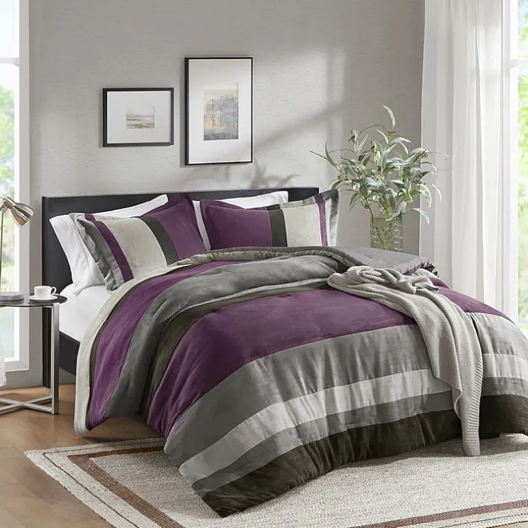 510 Design Boulder Pieced Faux Suede Midweight Comforter Set