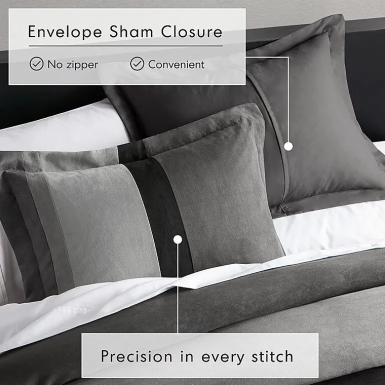 510 Design Boulder Pieced Faux Suede Midweight Comforter Set