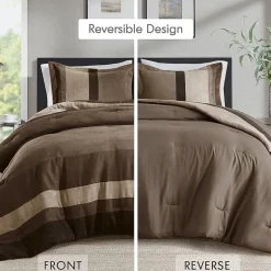 510 Design Boulder Pieced Faux Suede Midweight Comforter Set