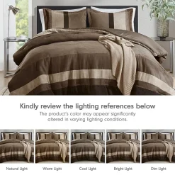 510 Design Boulder Pieced Faux Suede Midweight Comforter Set