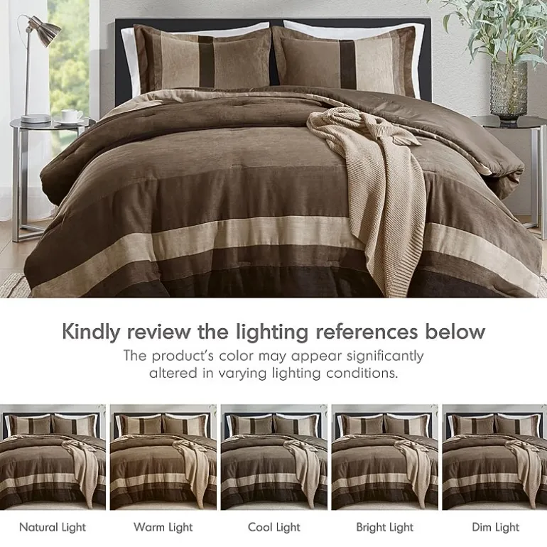 510 Design Boulder Pieced Faux Suede Midweight Comforter Set