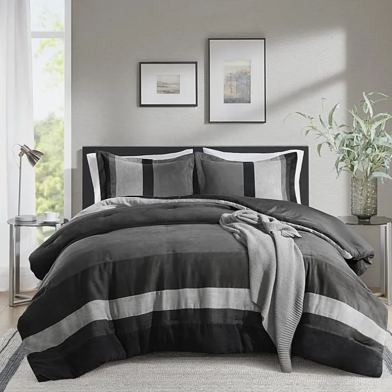 510 Design Boulder Pieced Faux Suede Midweight Comforter Set