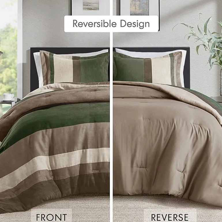 510 Design Boulder Pieced Faux Suede Midweight Comforter Set