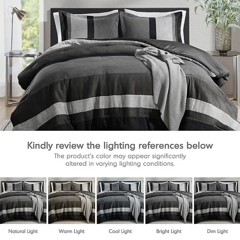 510 Design Boulder Pieced Faux Suede Midweight Comforter Set
