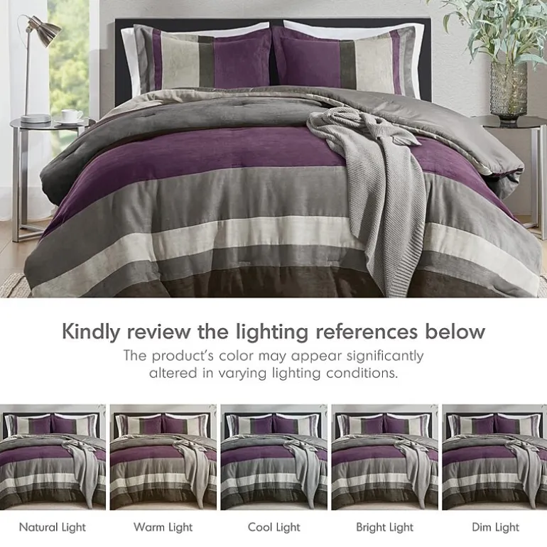 510 Design Boulder Pieced Faux Suede Midweight Comforter Set