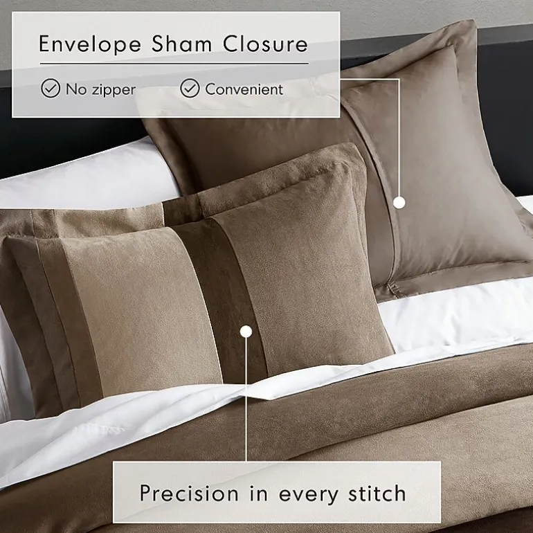 510 Design Boulder Pieced Faux Suede Midweight Comforter Set
