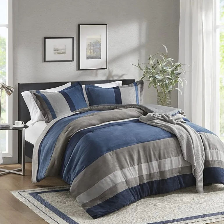 510 Design Boulder Pieced Faux Suede Midweight Comforter Set