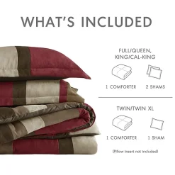 510 Design Boulder Pieced Faux Suede Midweight Comforter Set