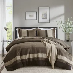 510 Design Boulder Pieced Faux Suede Midweight Comforter Set