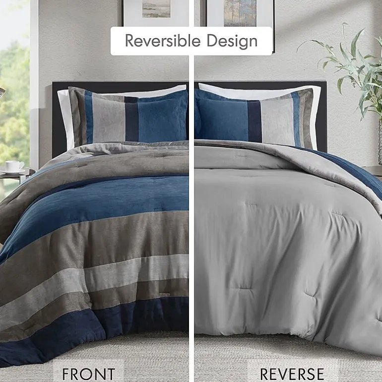 510 Design Boulder Pieced Faux Suede Midweight Comforter Set