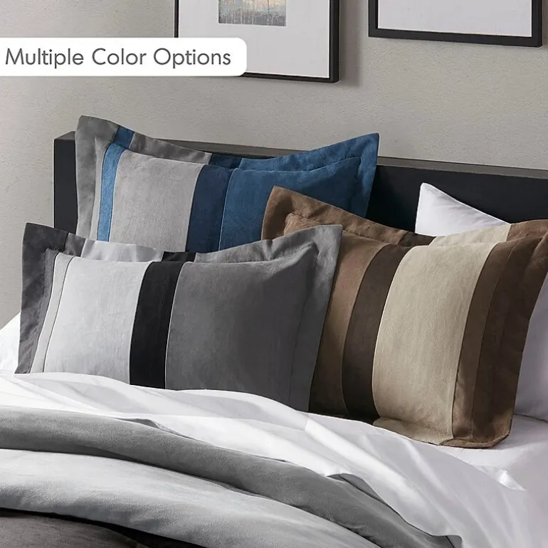 510 Design Boulder Pieced Faux Suede Midweight Comforter Set