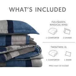 510 Design Boulder Pieced Faux Suede Midweight Comforter Set