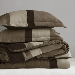 510 Design Boulder Pieced Faux Suede Midweight Comforter Set