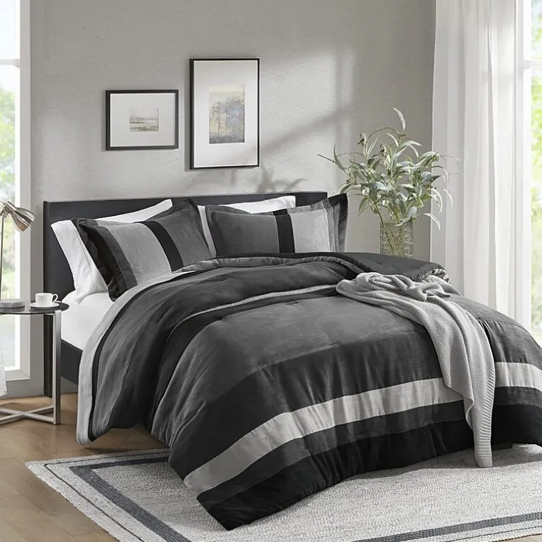 510 Design Boulder Pieced Faux Suede Midweight Comforter Set