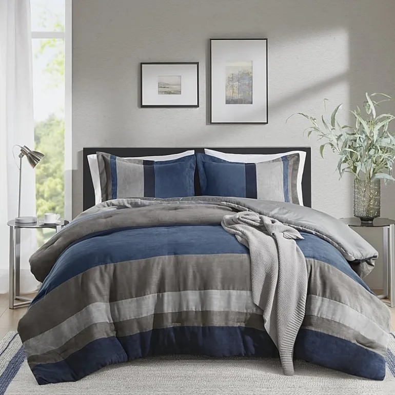 510 Design Boulder Pieced Faux Suede Midweight Comforter Set