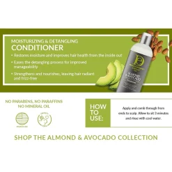 Design Essentials Almond & Avocado Moisturizing & Detangling Conditioner 34 oz.