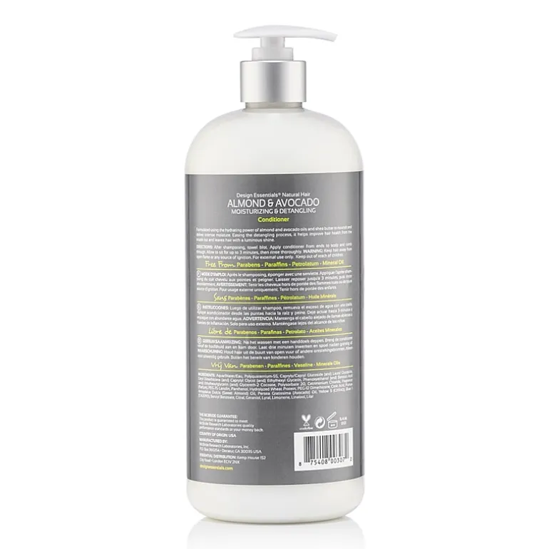 Design Essentials Almond & Avocado Moisturizing & Detangling Conditioner 34 oz.