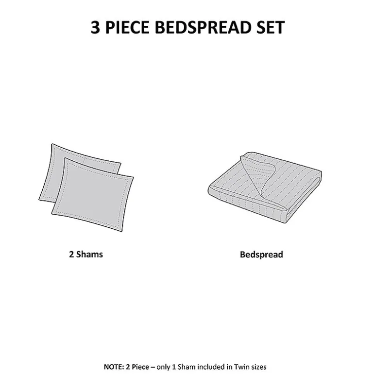 510 Design Hayley 3-pc. Reversible Bedspread Set
