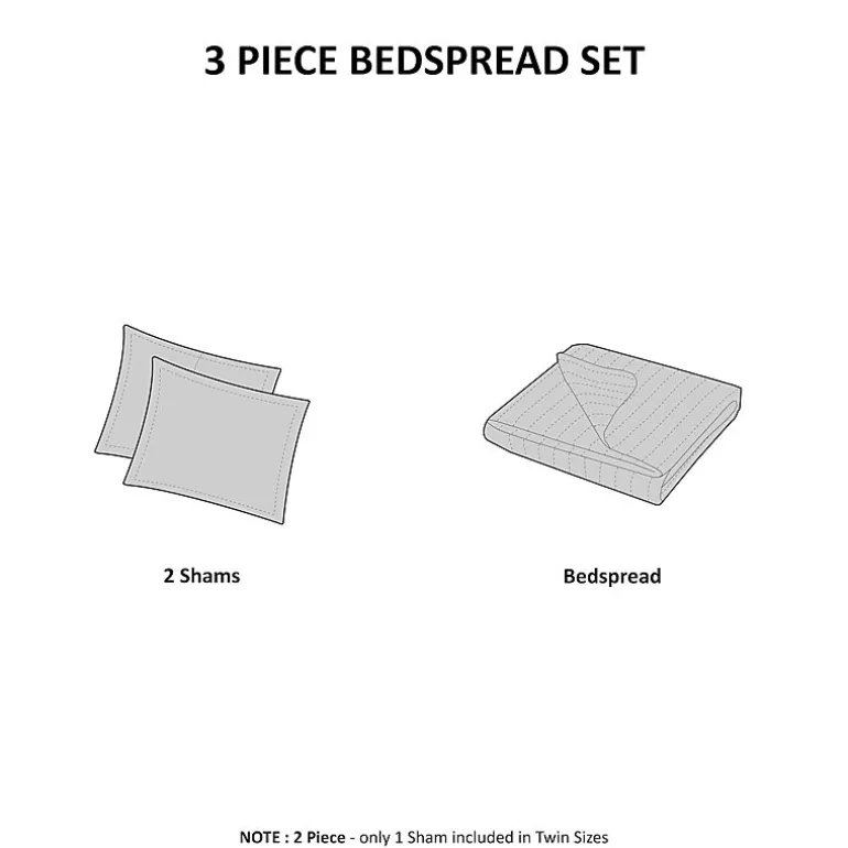 510 Design Hayley 3-pc. Reversible Bedspread Set