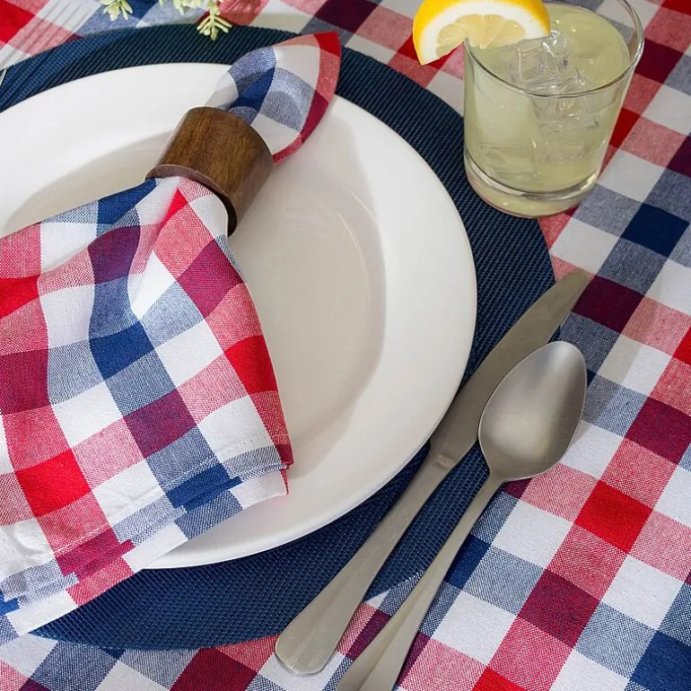 Design Imporrt Checkers Tablecloth