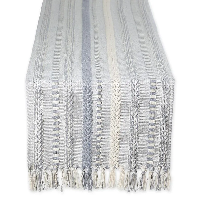 Design Imports Farmhouse Braided Stripe Table Runner