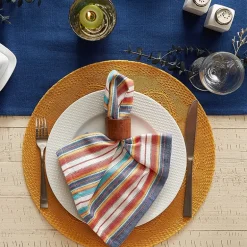 Design Imports Floral Woven Round 6-pc. Placemats
