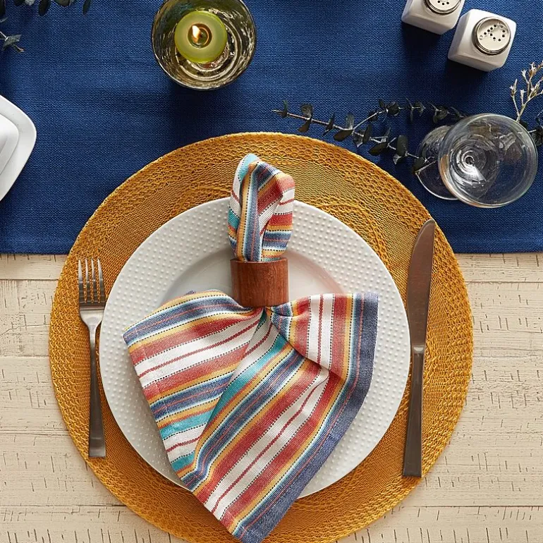 Design Imports Floral Woven Round 6-pc. Placemats