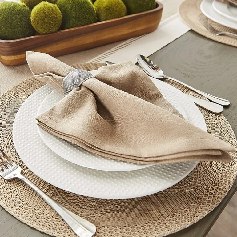 Design Imports Floral Woven Round 6-pc. Placemats
