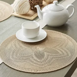 Design Imports Floral Woven Round 6-pc. Placemats