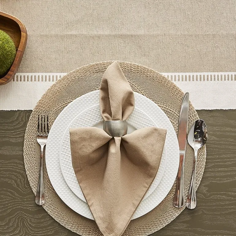 Design Imports Floral Woven Round 6-pc. Placemats
