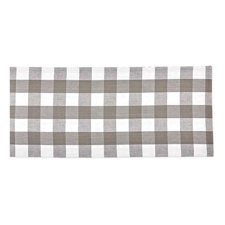 Design Imports Gingham Buffalo Check Table Runner