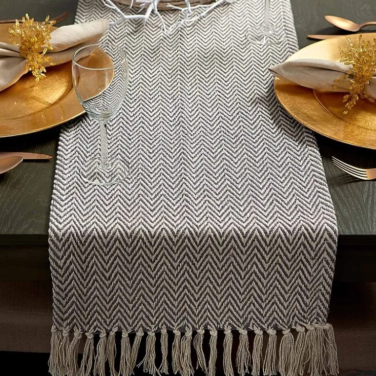 Design Imports Handloom Chevron Table Runners