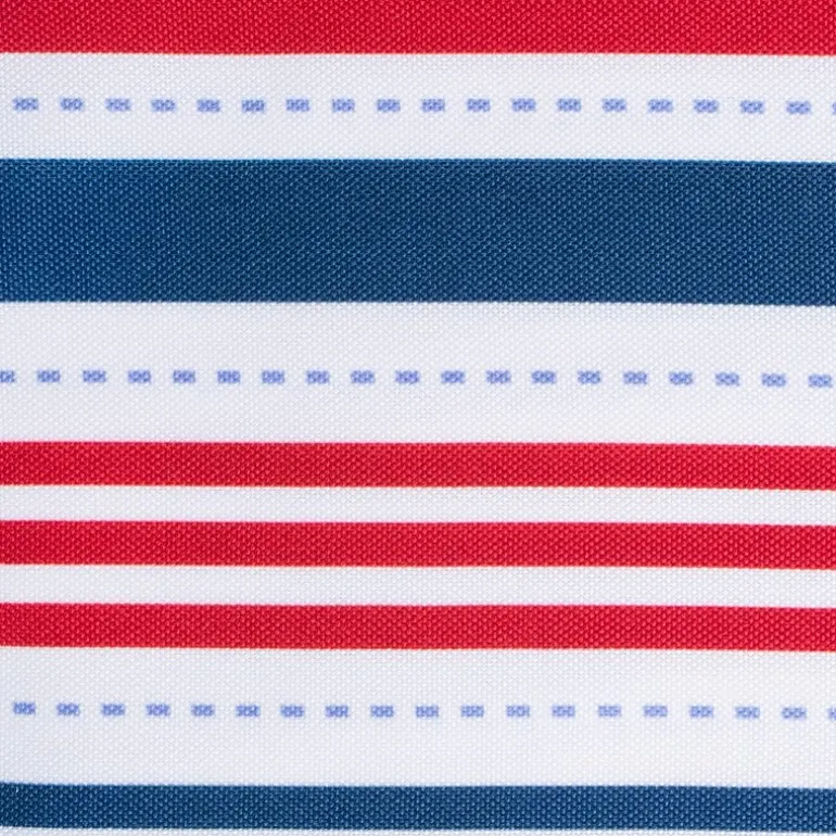 Design Imports Patriotic Stripe Outdoor Umbrella Tablecloth