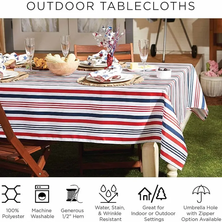 Design Imports Spanish Tile Vinyl Tablecloths
