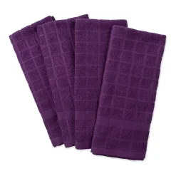 Design Imports Windowpane 4-pc. Terry Dish Cloth Set