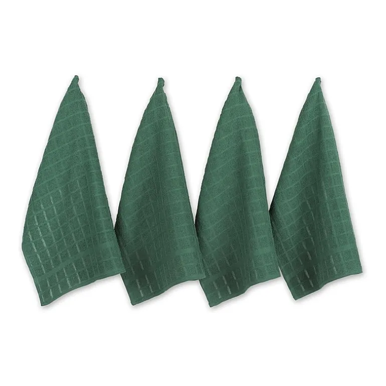 Design Imports Windowpane 4-pc. Terry Dish Cloth Set