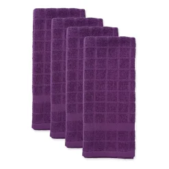 Design Imports Windowpane 4-pc. Terry Dish Cloth Set