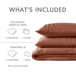 510 Design Porter Soft Wash Pleated Midweight Comforter Set