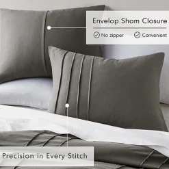 510 Design Porter Soft Wash Pleated Midweight Comforter Set