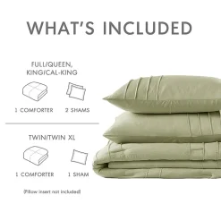 510 Design Porter Soft Wash Pleated Midweight Comforter Set